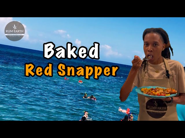 How to make oven baked red snapper | Easy fish recipe. Rum Earth Series EP 9