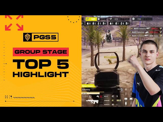 PGS 5 Group Stage TOP 5 Highlights l PUBG Esports