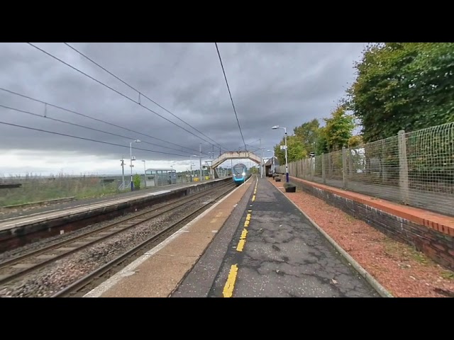 Transpennine Nova passing Carluke on 2021-10-23 at 1338 in VR180