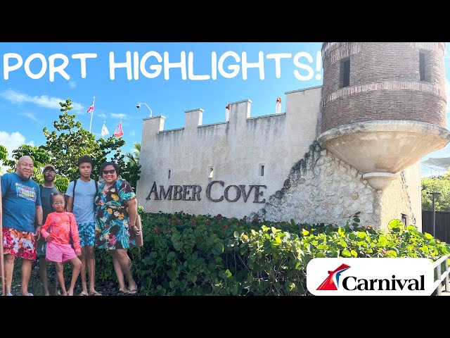 You DON'T have to leave this port! Carnival's Amber Cove Cruise Port Tour