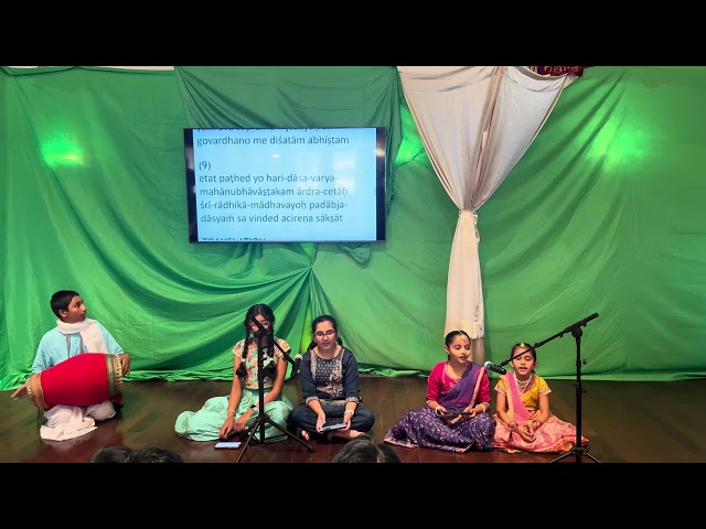 Govardhanastakam bhajan by Sunday school kids