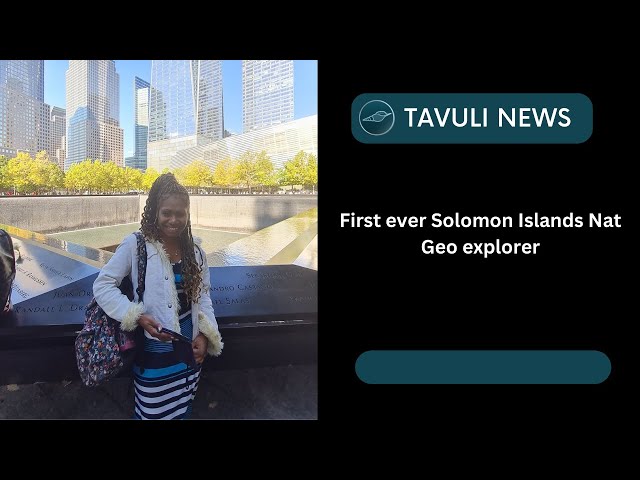 First ever Solomon Islands Nat Geo explorer