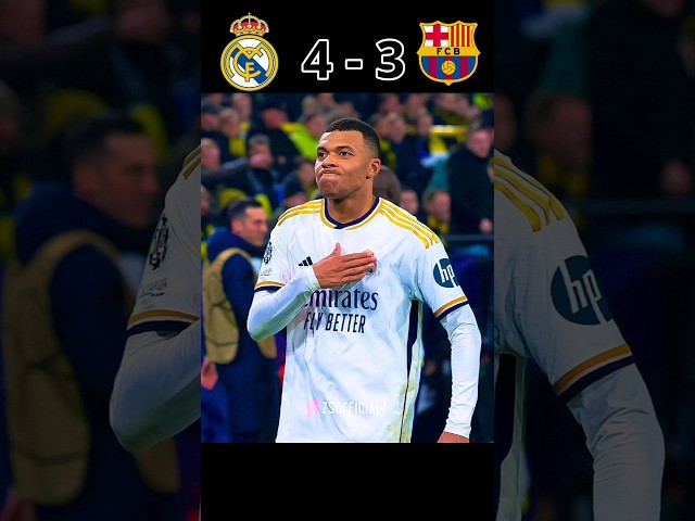 Real Madrid 🆚 Barcelona Preseason 2024 Mbappe Brace Goal😱🥶 #youtube #football #shorts