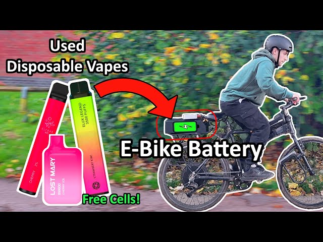 Powering an E-Bike using Disposable Vape Batteries