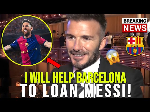 🚨 BREAKING: BECKHAM'S COMMENT AFTER LIONEL MESSI EXITS FROM THE MLS! BARCELONA FOOTBALL NEWS