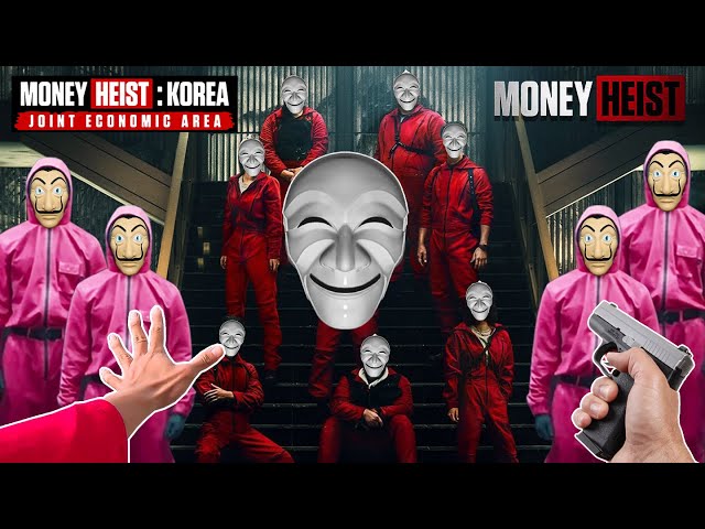 MONEY HEIST vs MONEY HEIST KOREAN 4.0 (BELLA CIAO REMIX) | All Action Story POV