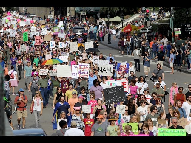 Women's March in New Orleans: 360-degree video