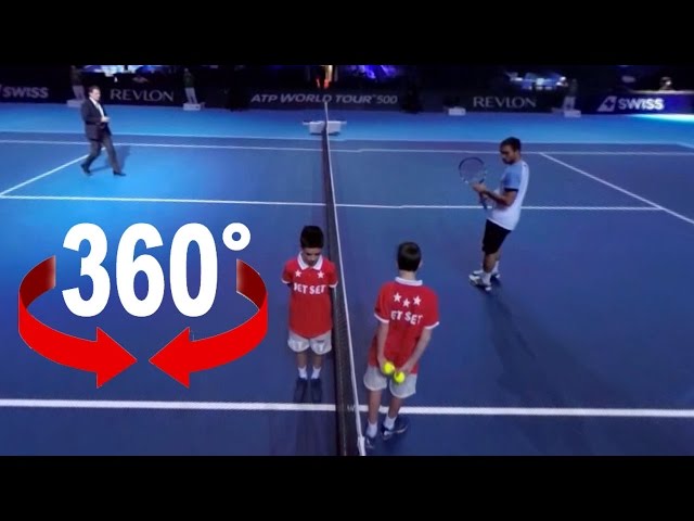 360° walk on court | Swiss Indoors Basel | Tennis