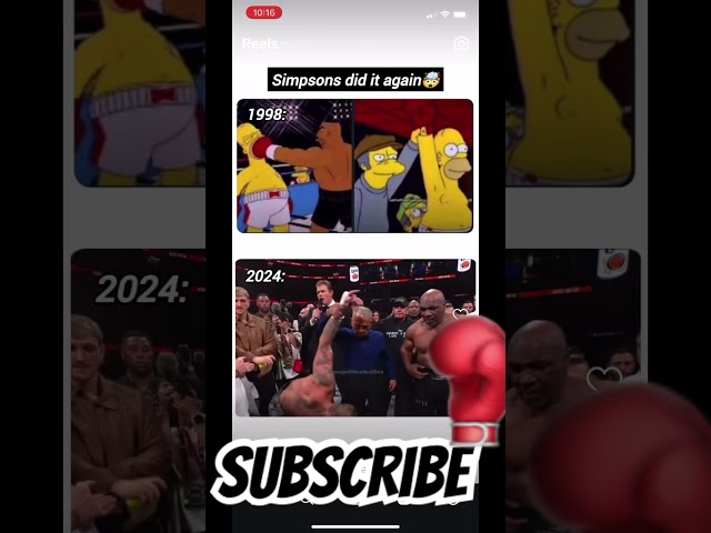 #sports#boxing#miketyson#jakepaul#simpsons#entertainment#shorts