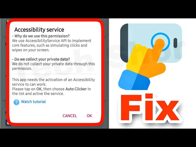 Auto Clicker App Fix Accessibility Problem Solve In Android Phone