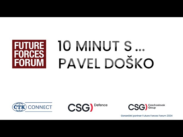 Pavel Doško from CSG Defence: The biggest challenge is to maintain production capacity