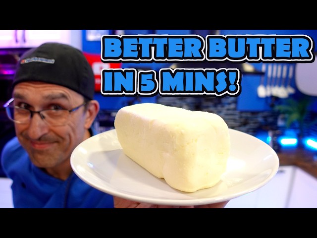 FASTEST Way to Make DELICIOUS Butter at Home!