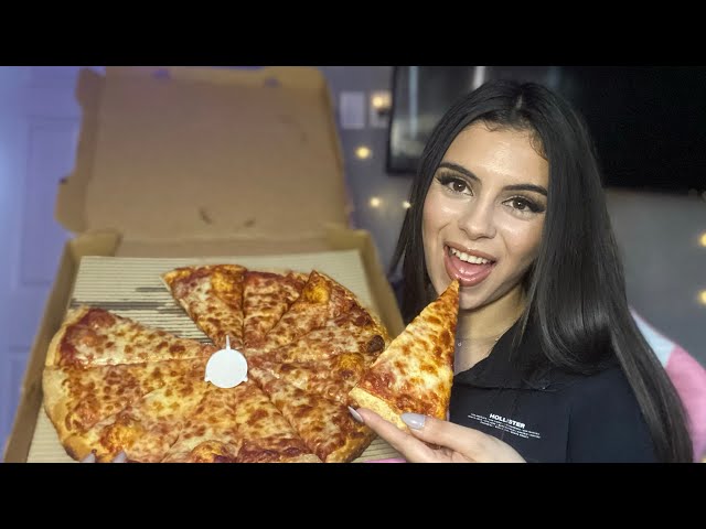 Asmr|| Pizza Mukbang🍕(cupped eating sounds)