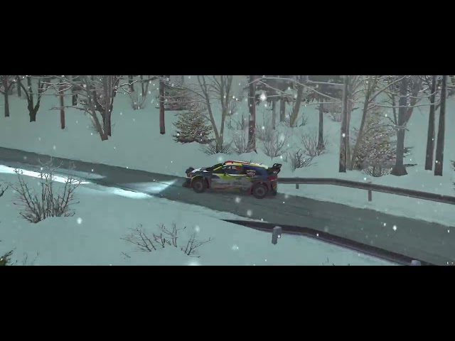 WRC MONTECARLO 2024 TEST ICY AND SNOWY ROAD I20WRC+