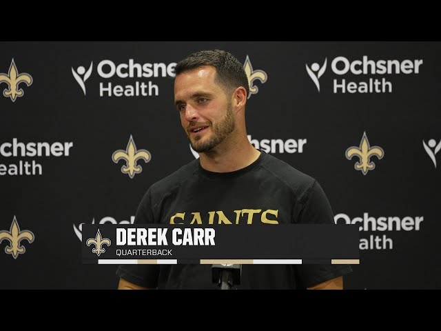 Derek Carr on Progress in New Offense, QB Room | Saints Minicamp 6/13/2024