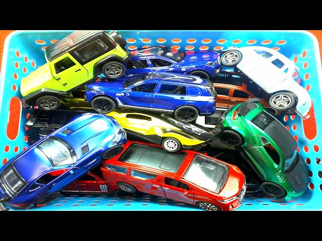 Box Full of Model Cars Maserati MC20, Koenigsegg Jesko, Rolls Royce Wraith, Ferrari LaFerrari #cars