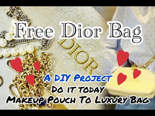 WoW UPCYCLE Free DIOR 2024 HOLIDAY MAKEUP BAG Collection: Best Luxury DIY CHRISTMAS Gift Idea