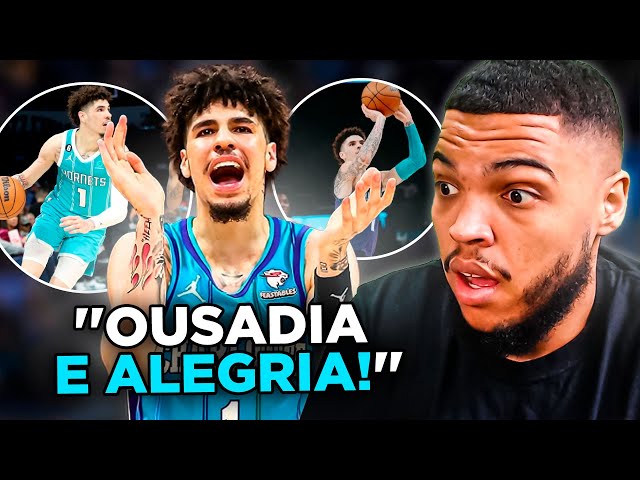 10 MINUTOS DE LAMELLO BALL IMPARAVEL NA NBA! | REACT DO JOTA