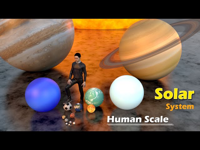 Solar System Size Comparison on a human Scale