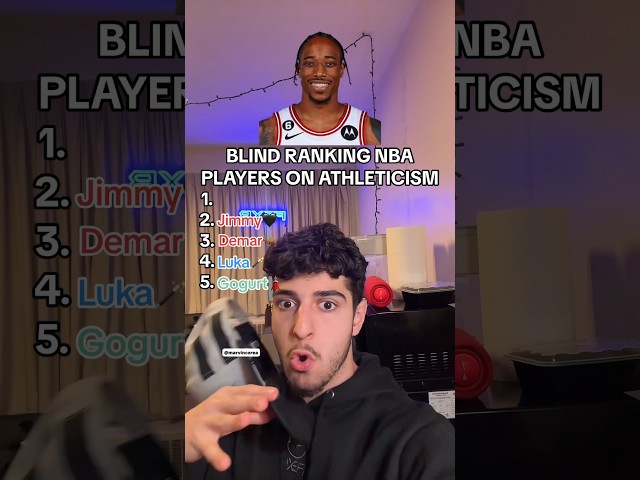 BLIND RANKING NBA PLAYERS ON ATHLETICISM💪🏋️‍♂️ #nba #jimmybutler #kawhileonard #lukadoncic