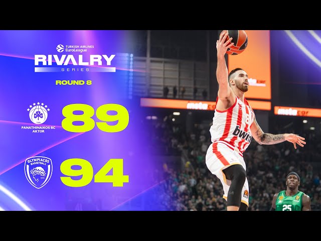 OAKA Comes Alive in OLYMPIACOS vs PANATHINAIKOS Rivalry CLASH | BASKETBALL HIGHLIGHTS R8 2024-25