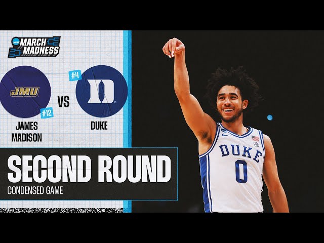 Duke vs. James Madison - Second Round NCAA tournament extended highlights