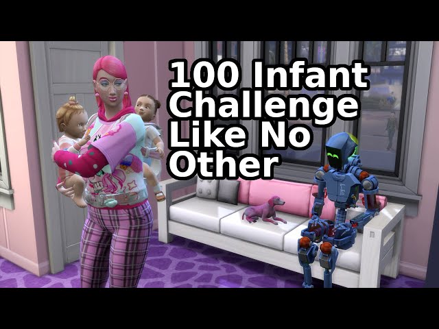 100 Infant Challenge, but I break the monotony | 100 Baby Challenge | Sims 4 videos