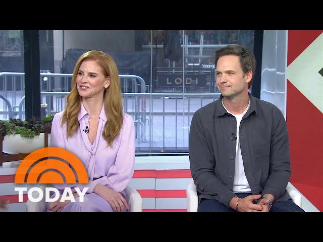 Sarah Rafferty, Patrick J. Adams on watching ‘Suits’ for first time