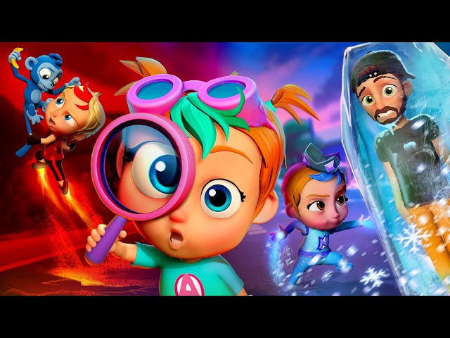 MEGA BABiES CARTOONS!!  Smart Baby Adley, Super Niko, & Freeze Navey save the day! New Magic Puffs