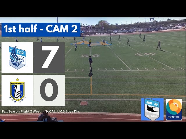 (VR180-CAM2) FC Premier Stingrays vs. Pateadores Blue B2010 1st half