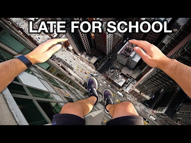 LATE FOR SCHOOL AGAIN! (Parkour POV)