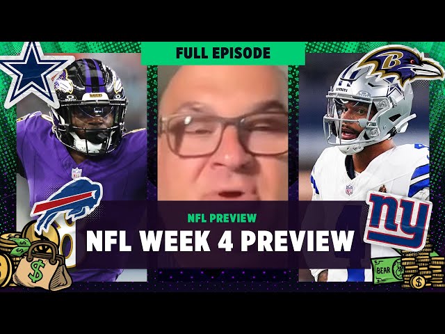 NFL Week 4 Preview: Cowboys vs Giants, Bills vs Ravens & Coach of the Year Race | Bear Bets