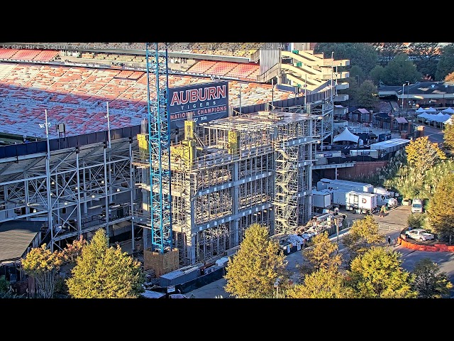 Jordan-Hare Stadium North Endzone Videoboard Construction