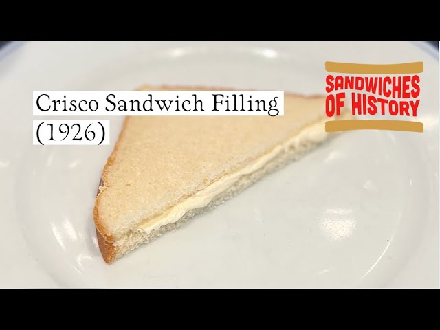 Crisco Sandwich Filling (1924) on Sandwiches of History