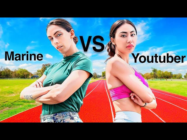 Marine Vs. Youtuber Fitness Challenge | Whose Stronger?