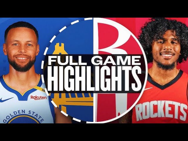 WARRIORS vs ROCKETS FULL GAME HIGHLIGHTS November 3, 2024 | 2024 NBA Regular Season Highlights 2K25