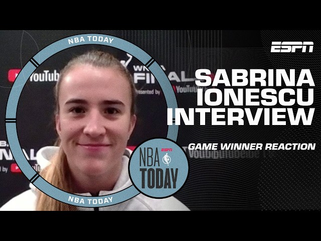 Sabrina Ionescu admits she's worked on that WNBA Finals game winner 'MANY TIMES' 🙌 | NBA Today