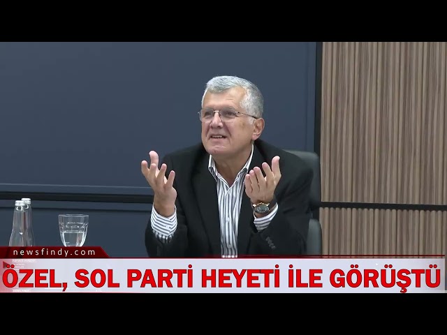 Özel, Sol Parti Önder İşleyen, İlknur Başer ve İsmail Hakkı Tombul ile CHP Genel Merkezi’nde