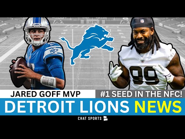 Detroit Lions News: Jared Goff MVP Candidate, Lions #1 Seed For Playoffs + Trade For Za’Darius Smith