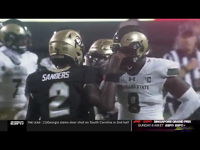 Shadeur Sanders tried to poke a CSU player in the eye