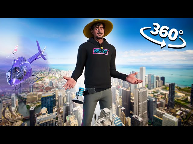 Mr.Beast - City in 360° Video | VR / 8K | (MR BEAST 360)