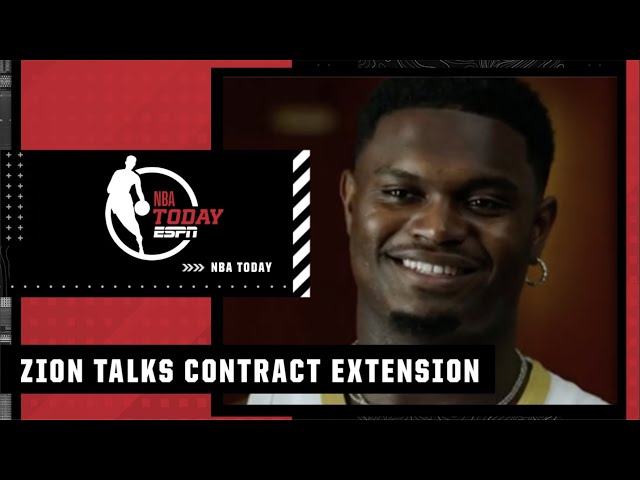 Zion Williamson ALL SMILES following contract extension with the Pelicans 💪  | NBA Today