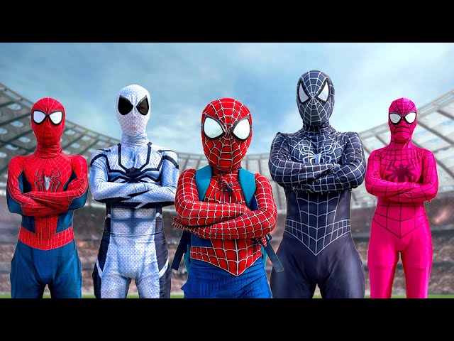 PRO 5 SPIDER-MAN Team || SPIDER MAN spectacular TRANSFORMATION (SPECIAL ACTION In Real Life)