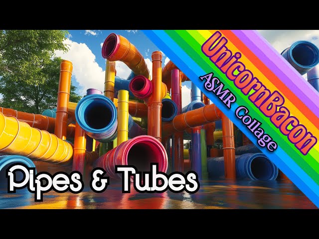 Pipes & Tubes | ASMR Ambient Collage | splashing, glug, gurgle, bubble, bloop