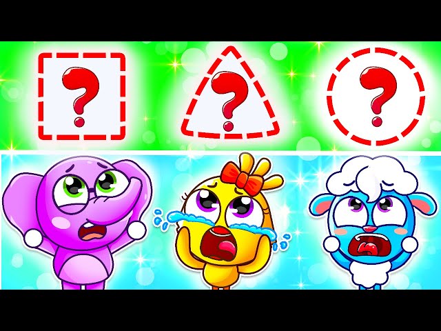 Rescue Funny Shapes Song 😻🔴 Wooden Shapes Escape | Learn Shapes and Colors by Lamba Lamby Kids Songs