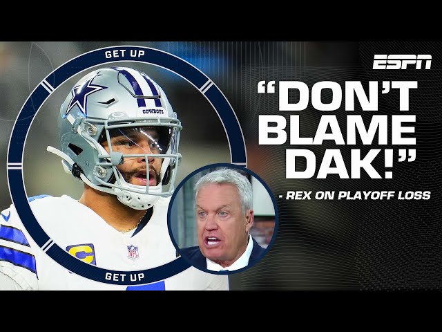 DON'T YOU DARE BLAME DAK! 🗣️ - Rex Ryan on the Cowboys' playoff loss | Get Up