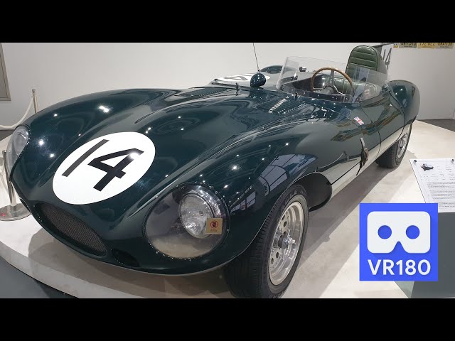 Jaguar XK D/Type 1955 Inline 6 Cylinder 3392cc 120mph Vintage Car 3D VR 180 4K