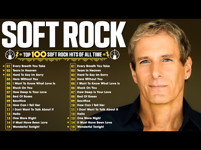 Michael Bolton, Elton John, Phil Collins, Lobo, Eagles🎶 Soft Rock Love Songs 70s 80s 90s With Lyrics