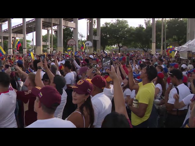 Venezolanos en Miami-Dade esperan resultados de elecciones en Venezuela