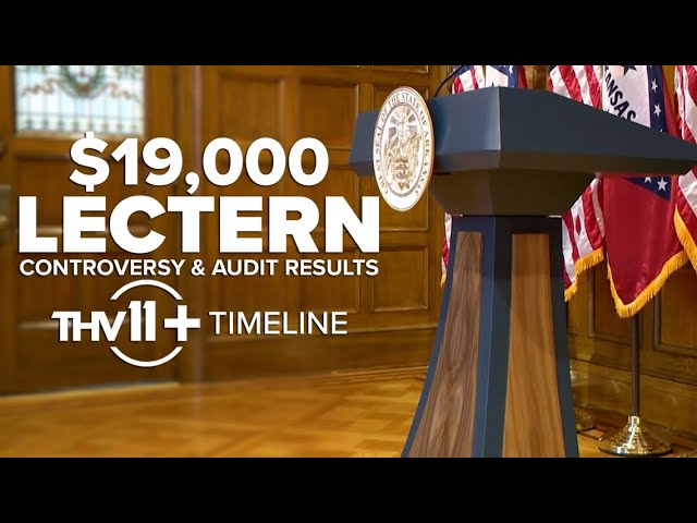 Gov. Sarah Huckabee Sanders' $19K lectern controversy | THV11+ Timeline